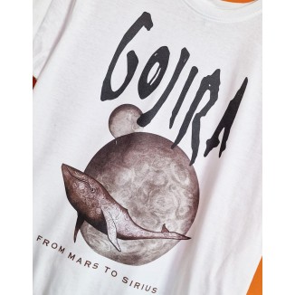 T-shirt bianca gojira from mars to sirius