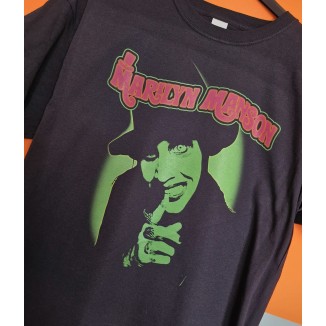 T-shirt nera Marilyn Manson