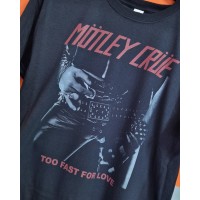 T-shirt Nera Mötley Crüe - Too Fast for Love | Glam Rock Style | vrzshop