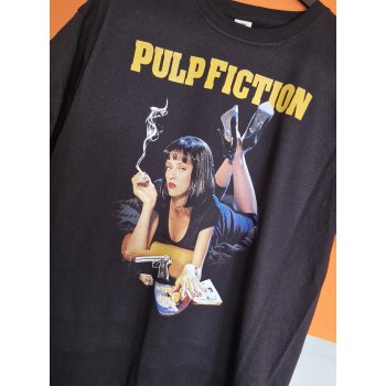 T-shirt nera Pulp fiction