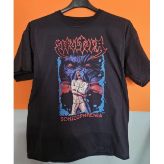 T-shirt Nera Sepultura - "Schizophrenia" - Tributo al Metal Brasiliano | vrzshop