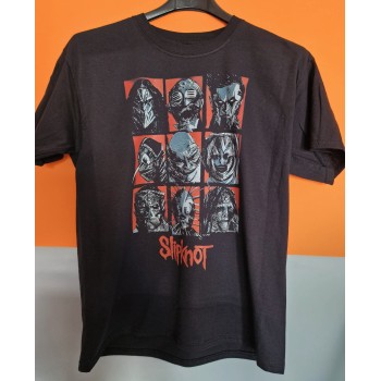 T-shirt Nera Slipknot - Le 9 Facce dell'Oscurità | Metal Alternativo | vrz shop