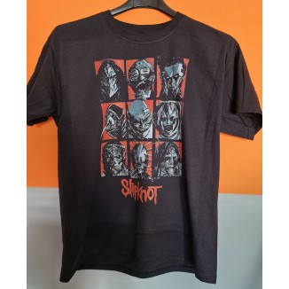 T-shirt Nera Slipknot - Le 9 Facce dell'Oscurità | Metal Alternativo | vrz shop