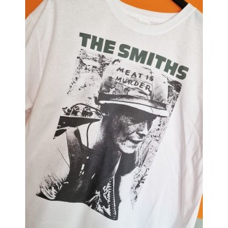 T-shirt bianca The Smiths - Meat is murder