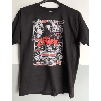 T-shirt Nera Rob Zombie - Stile Horror Metal Iconico | vrz shop