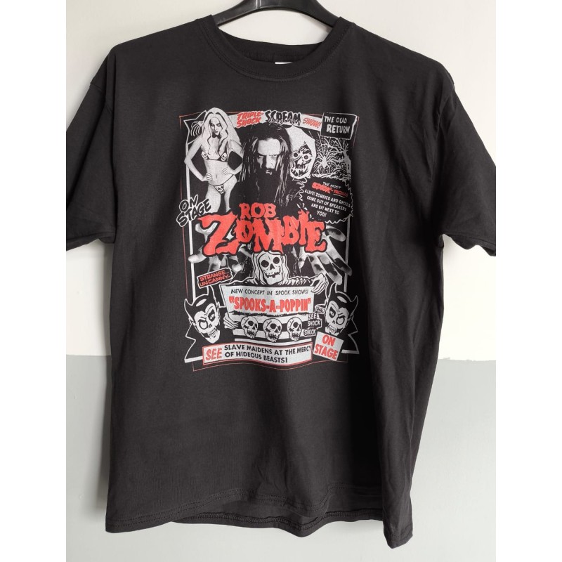 T-shirt nera Rob Zombie T-shirt nera Rob Zombie