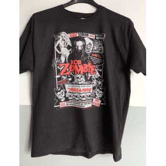 T-shirt Nera Rob Zombie - Stile Horror Metal Iconico | vrz shop
