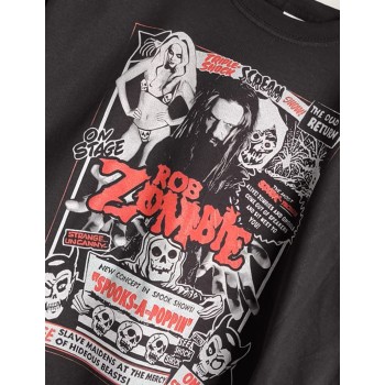 T-shirt nera Rob Zombie