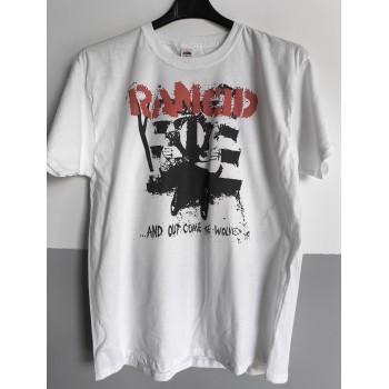 T-shirt Bianca Rancid - "And Out Come the Wolves" - Punk Rock Ribelle | vrz shop