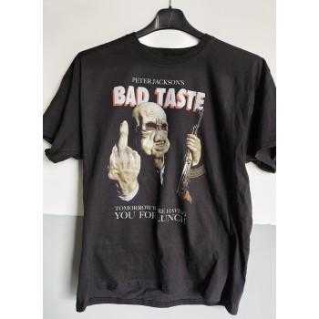 T-shirt Nera "Bad Taste" - Stile Cult Horror | vrz shop