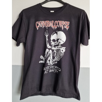 T-shirt nera Cannibal corpse - butchered at birth
