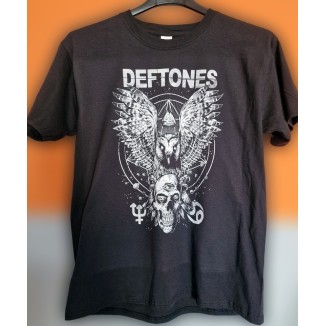 T-shirt Nera Deftones - Stile Alternativo e Potenza Musicale | vrz shop