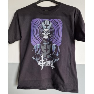 T-shirt Nera Ghost - Il Mistero e il Metal | vrz shop