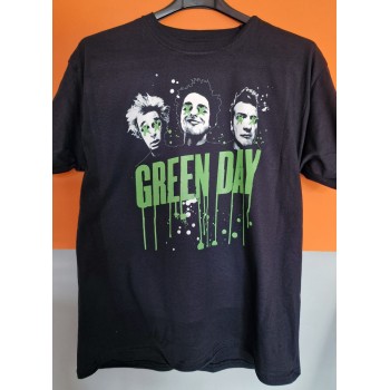 T-shirt Nera Green Day - 3 Facce | vrz shop