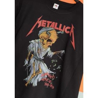 T-shirt metallica damage justice 88-89