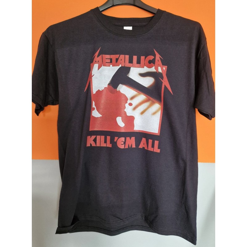 T-shirt nera Metallica kill em all