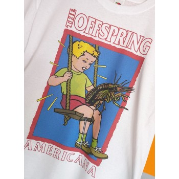 T-shirt bianca Offspring Americana