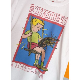 T-shirt bianca Offspring Americana