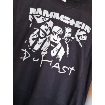 T-shirt nera Rammstein Du Hast