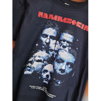 T-shirt nera Rammstein 6 faces