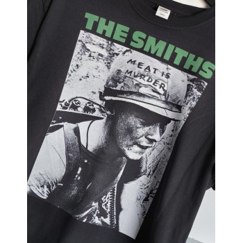T-shirt nera The Smiths Meat is murder