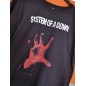T-shirt nera System of down T-shirt nera System of down