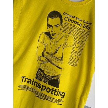 T-shirt gialla Trainspotting
