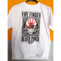 T-shirt Bianca Five Finger Death Punch | vrz shop