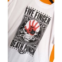 T-shirt Bianca Five Finger Death Punch | vrz shop