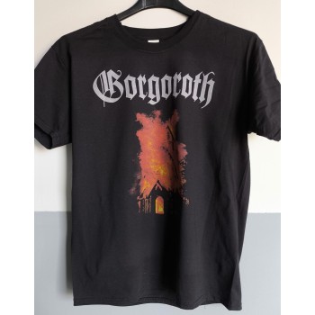 T-shirt Nera Gorgoroth – Vatican in Flames | vrz shop