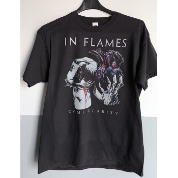 T-shirt Nera In Flames – Come Clarity | vrz shop