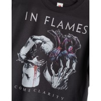T-shirt Nera In Flames – Come Clarity | vrz shop
