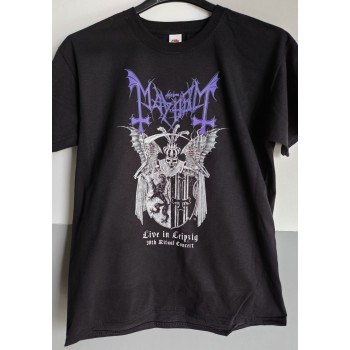 T-shirt Nera Mayhem - Live in Leipzig 30th Ritual Concert | vrz shop