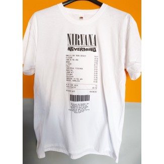 T-shirt Bianca Nirvana - Nevermind Tracklist | vrz shop