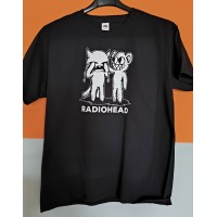 T-shirt Nera Radiohead - Cat Cry and Cat Smile | vrz shop