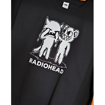 T-shirt Radiohead - cat cry and cat smile