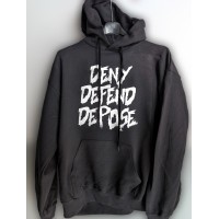 Felpa Nera Luigi Mangione - Deny Depose Defend | vrz shop