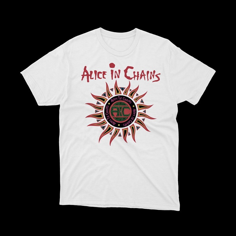 T-shirt bianca Alice in chains - sun T-shirt bianca Alice in chains - sun