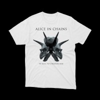 T-shirt Bianca Alice in Chains - "The Devil Put Dinosaurs Here" | vrzshop