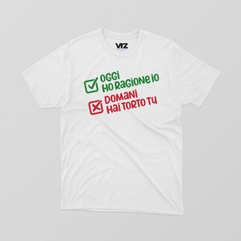 oggi ho ragione io domani hai torto tu