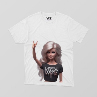 Barbie con maglietta cannibal corpse | vrzshop
