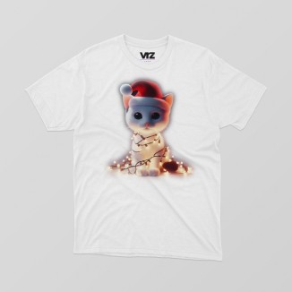 gatto natalizio con luci | vrzshop