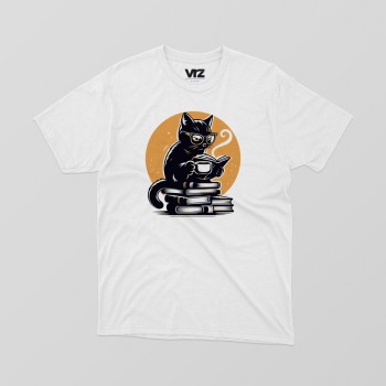 gatto che legge | vrzshop