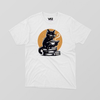 gatto che legge | vrzshop