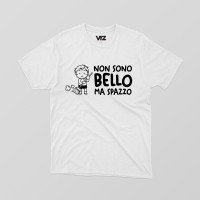 non sono bello ma spazzo | vrzshop
