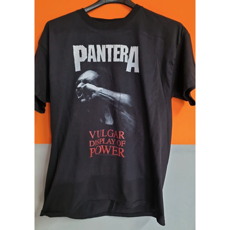 T-shirt nera Pantera vulgar display of power