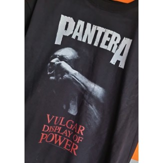 T-shirt nera Pantera vulgar display of power