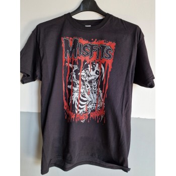 T-shirt Nera Misfits "Death Comes Ripping" - Punk e Ribellione | vrzshop