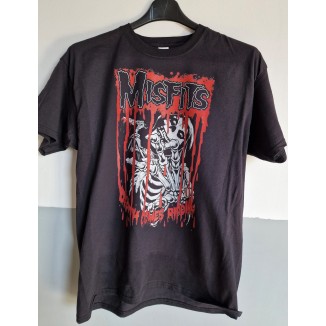 T-shirt Nera Misfits "Death Comes Ripping" - Punk e Ribellione | vrzshop