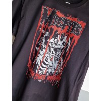 T-shirt Nera Misfits "Death Comes Ripping" - Punk e Ribellione | vrzshop